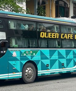 Comfortable Hanoi Hue bus by Queen Cafe Open Bus with luxurious amenities.