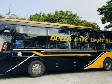 Xe giường nằm Huế Hà Nội Queen Cafe Bus, dịch vụ chất lượng, tiện nghi sang trọng