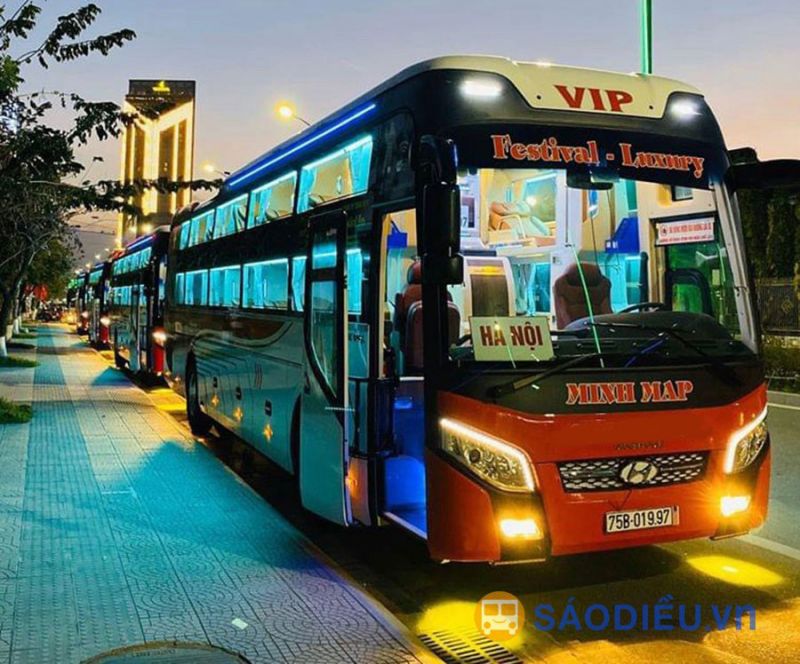 Xe khách limousine nhà xe Minh Mập chạy tuyến Huế Hà Nội