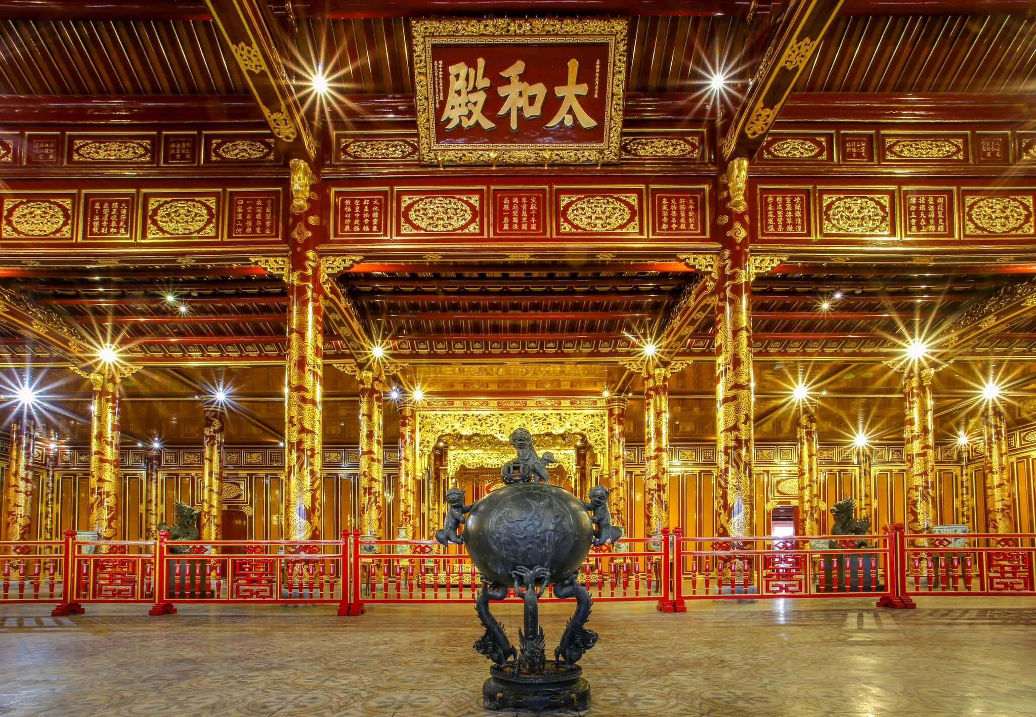 Điện Thái Hòa tại Huế lộng lẫy sau 3 năm trùng tu Điện Thái Hòa tại Huế lộng lẫy sau 3 năm trùng tu