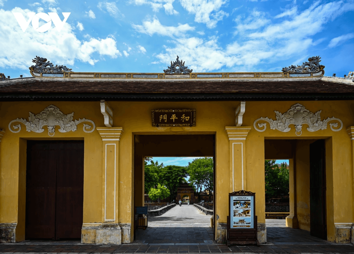 Cổng Hòa Bình Kinh Thành Huế (Ảnh VOV) Cổng Hòa Bình Kinh Thành Huế (Ảnh VOV)