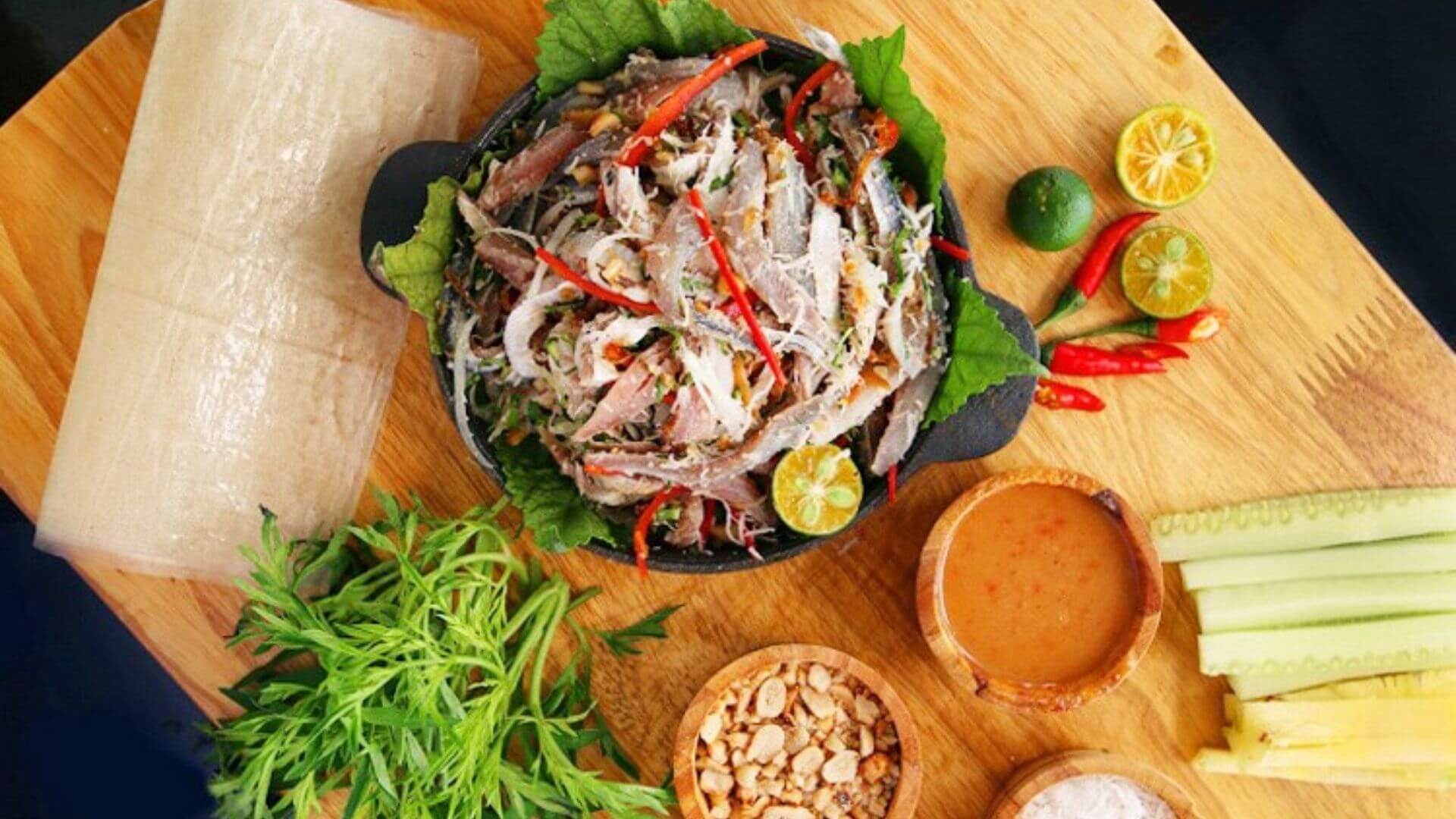 Gỏi cá Nam Ô – Tinh hoa ẩm thực từ biển Nam Ô Đà Nẵng (Ảnh Sưu tầm)