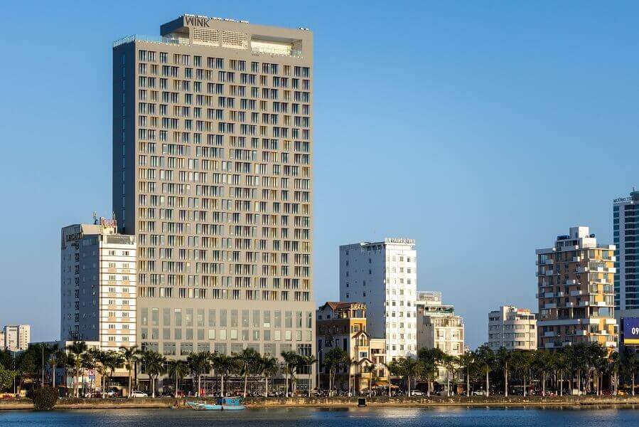 Khách sạn Wink Hotel Da Nang Riverside với view hướng thẳng ra sông Hàn (sưu tầm)