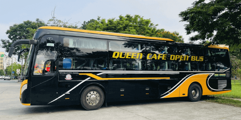 Queen Cafe Bus xe Đà Nẵng Quảng Bình chất lượng cao với nội thất hiện đại