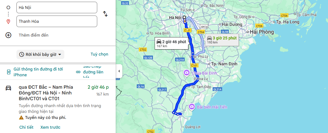 Tuyến xe Hà Nội Thanh Hóa chỉ 2 3 tiếng