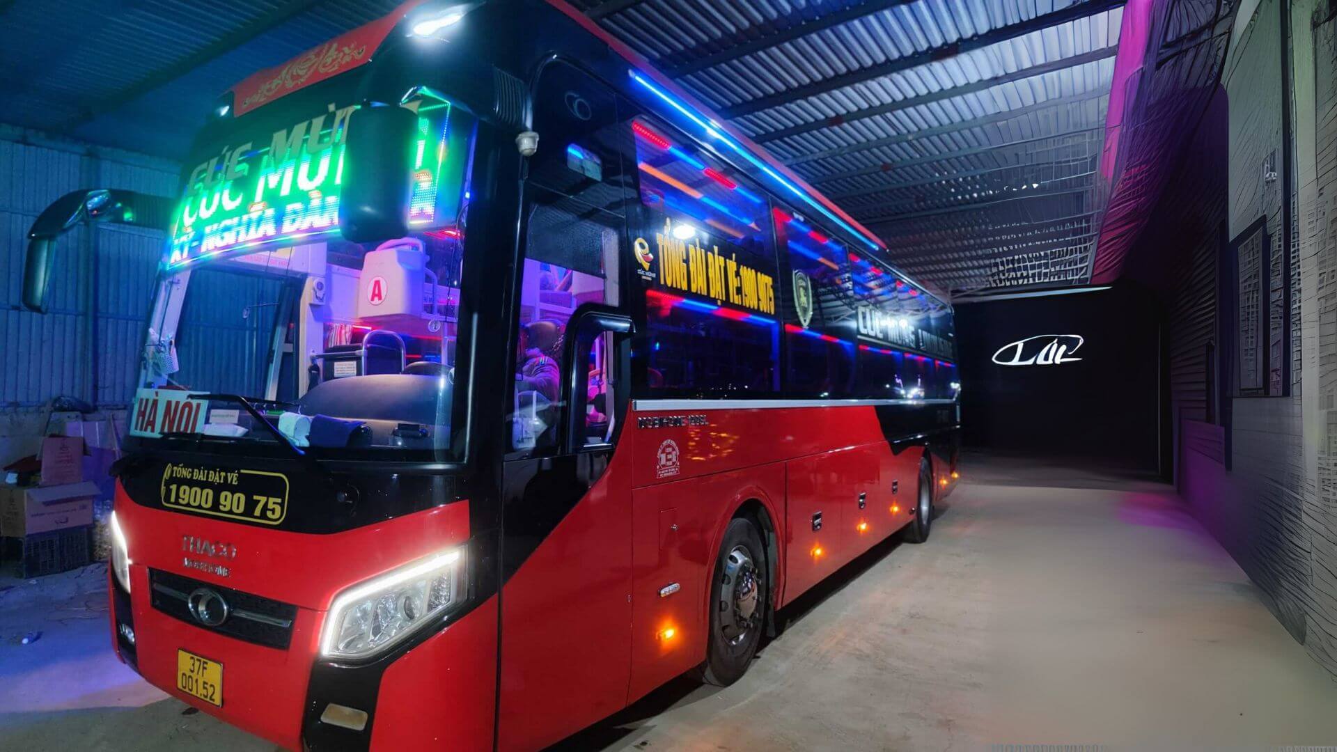 Xe khách Hà Nội Nghệ An hãng xe Cúc Mừng (Ảnh Sưu tầm)