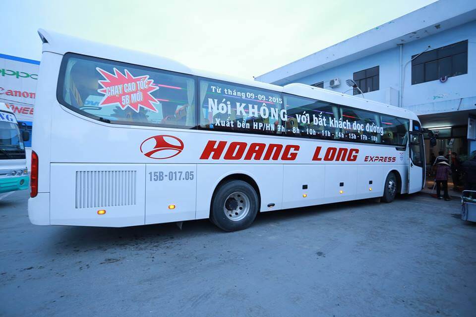 Nhà xe Hoàng Long với xe Huế Hà Tĩnh hiện đại, thoải mái