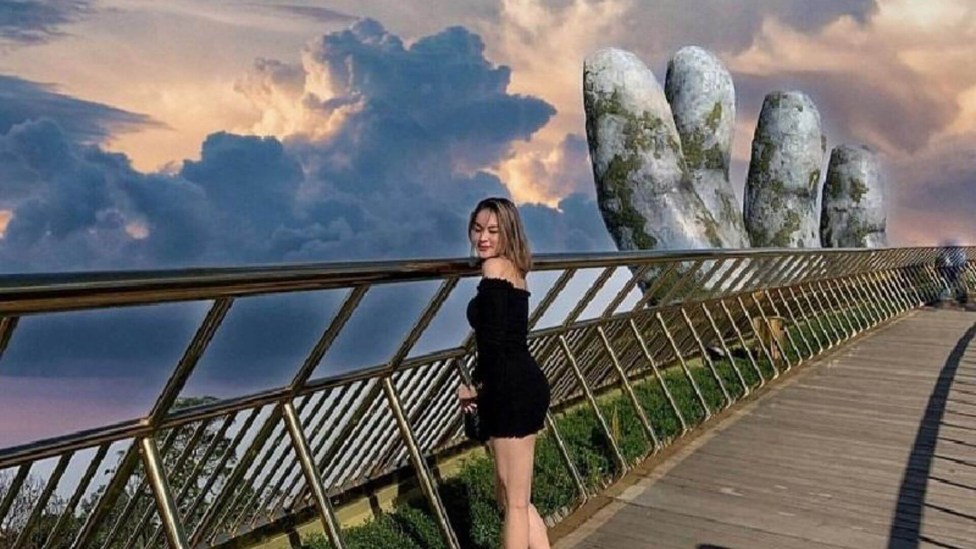 Check In tại cầu vàng Đà Nẵng – biểu tượng kiến trúc độc đáo giữa Bà Nà Hills (Ảnh Sưu tầm)