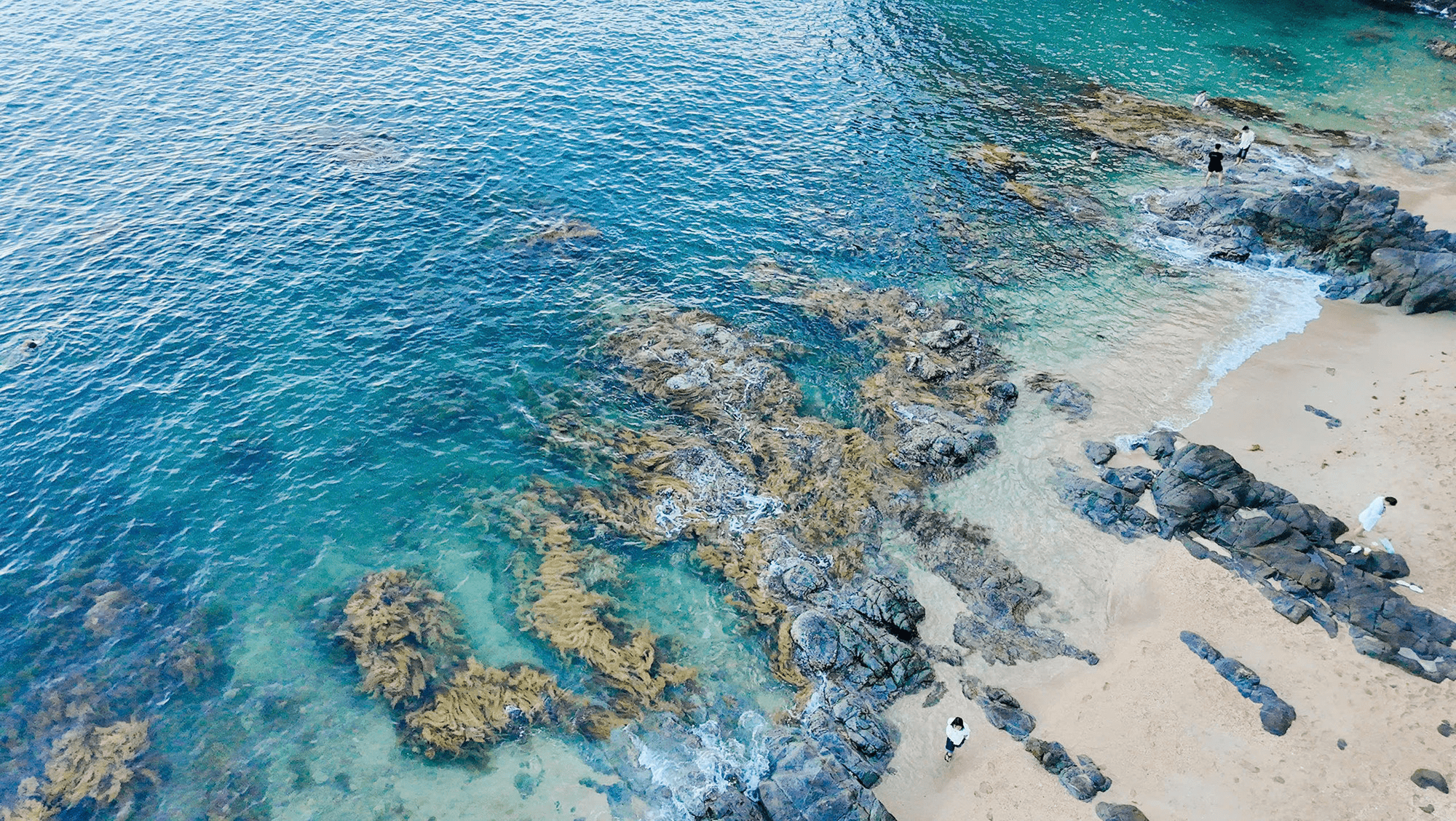 Ghềnh Bàng là bãi biển trekking nhẹ, lặn ngắm san hô và cắm trại