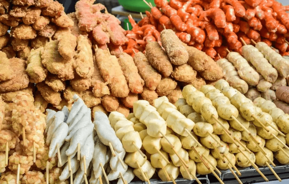 Xiên que nướng vàng ươm tại chợ đêm Lê Duẩn Đà Nẵng (Ảnh Sưu tầm)