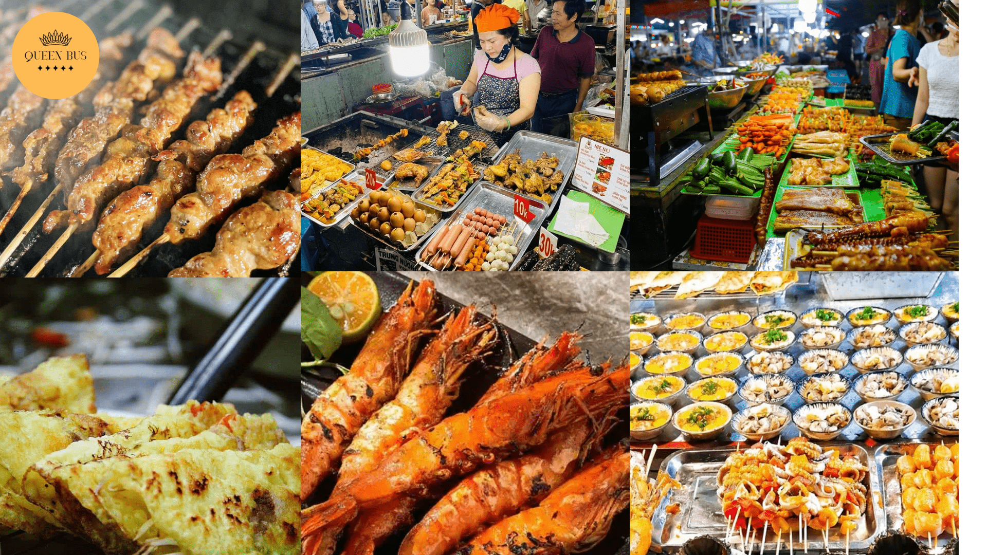 chợ đêm Sơn Trà với các món hải sản nướng thơm ngon