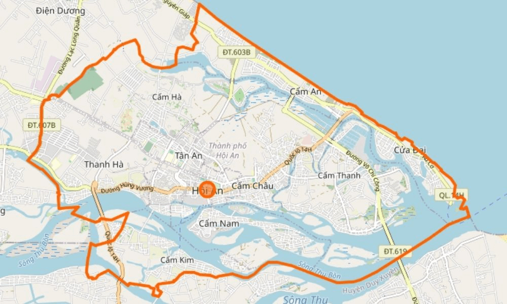 Bản đồ Phố cổ Hội An (Ảnh Sưu tầm)