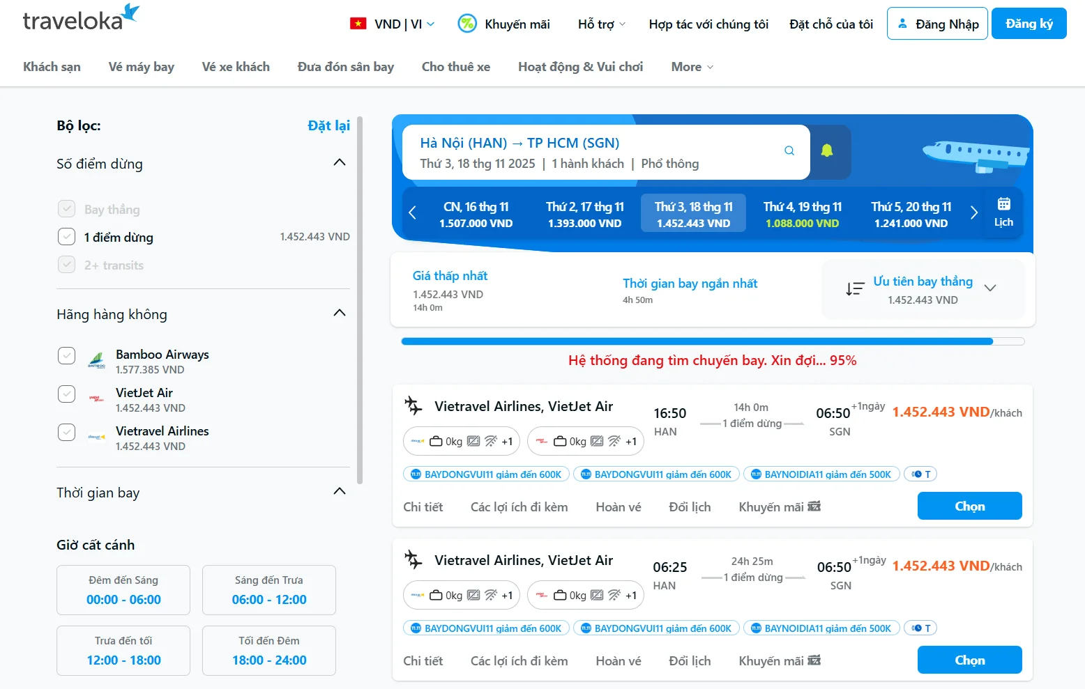 Cập nhật giá vé Hà Nội Sài Gòn biến động từng giờ Cập nhật giá vé Hà Nội Sài Gòn biến động từng giờ