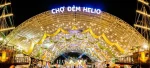 Helio Da Nang Night Market sparkles with lights at night