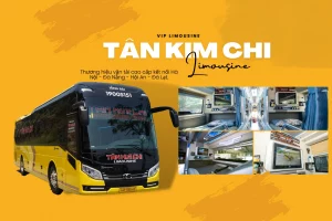 Hình ảnh nhà xe tân kim chi đà nẵng với dòng xe giường nằm cao cấp.