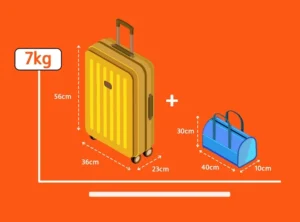 Quy định hành lý xách tay VietJet tối đa 7kg
